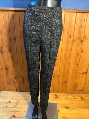 Like new. Slim Paisley Dress Pants - Black & Gray